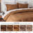 Bedsure Brown Duvet Cover Full Size - Soft Double Brushed Bedding Set for Kids & Adults（Set of 3）-109724490-109724466