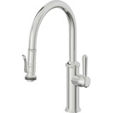 Davoli Pull-Down Kitchen Faucet with Squeeze Sprayer - Low Arc Spout