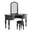 Ensemble coiffeuse avec tabouret et miroir Hanning-2091837535