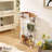 Multi-Tier Rolling Storage Cart with Wheels – 3-Tier Plastic Utility Organizer for Bathroom, Kitchen, Bedroom, Office, Pantry, or Laundry Room, Clear-93655900-93655897