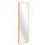 Miroir de porte doré 47 x 14 pouces