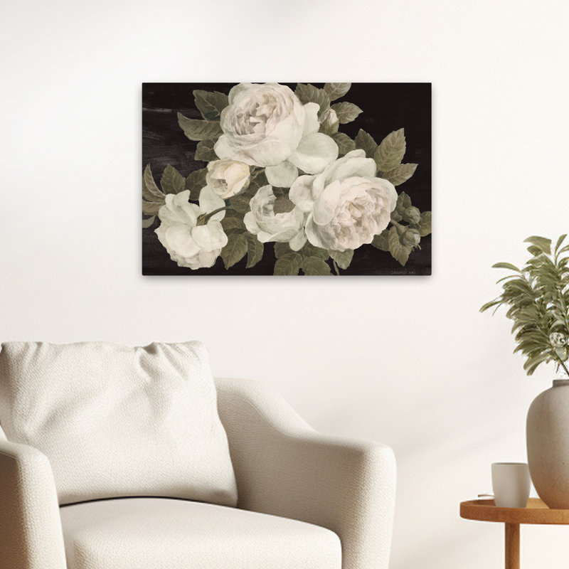 Fleurs florales - Roses antiques, H 16 po x l 24 po