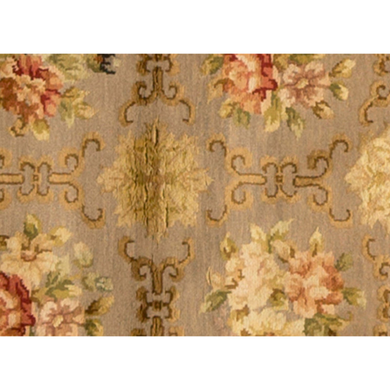 Handmade Silk and Wool Area Rug