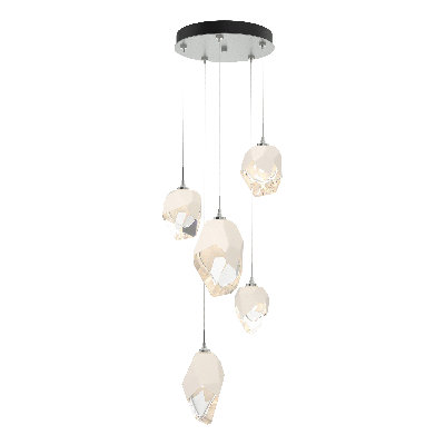Luminaire suspendu géométrique à 5 lumières Chrysalis