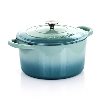Crock-Pot Artisan 7 qt. Non-Stick Cast Iron Round Dutch Oven with Lid