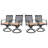 Stainless Steel Outdoor Dining Armchair with Cushions