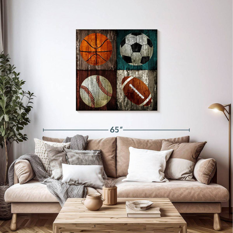 Sports de balle en bois Sireci, H 36 po x l 36 po