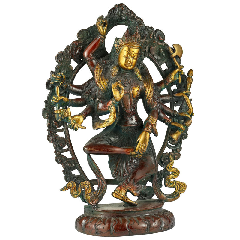 Figurine Shanda Taandava, Rouge / or