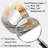 Remigio Abstract gold and white paint spiral  I - Abstract Spirals Asymmetrical Unique Wall Mirror, Modern Irregular Shape Mirror, Printed Metal Art-366876976