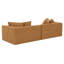 Canapé modulaire Lisbon jaune doré-502169723