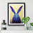 Rabbit Hydrodipped - Single Picture Frame Print-618046715-618046714