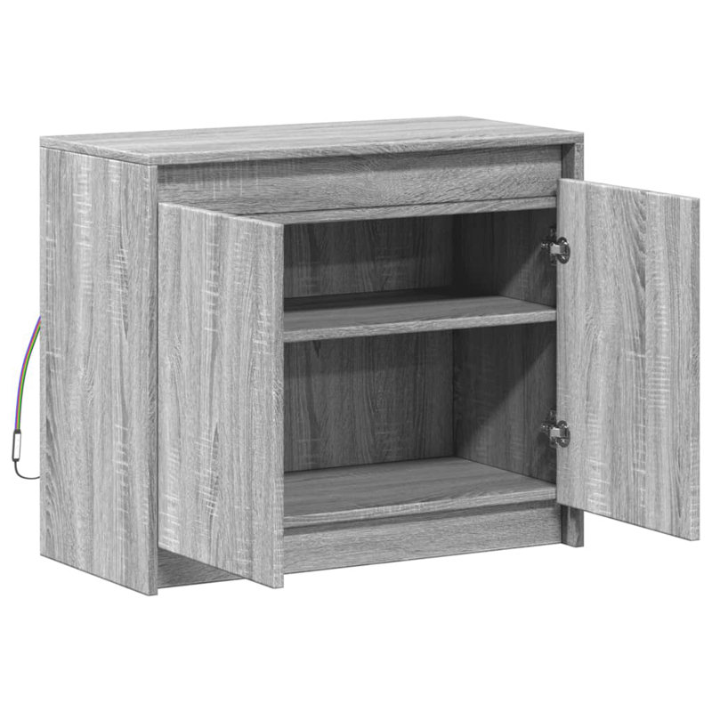 Shandale 72 cm W Sideboard, Grey Sonoma