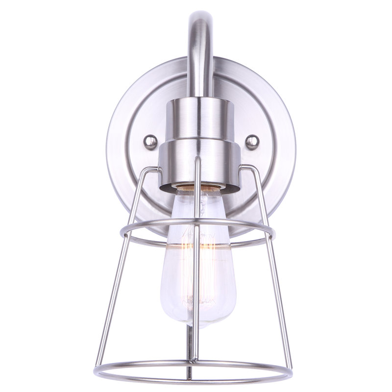 Cullins Dimmable Bath Sconce, Brushed Nickel