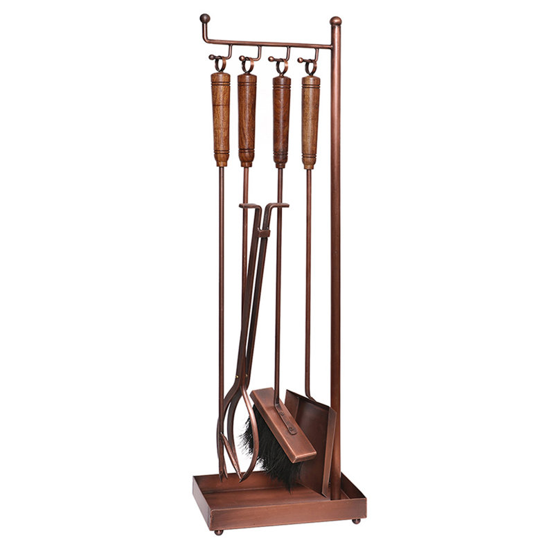 Broadnax Iron Fireplace Tool Set