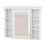 Armoire à pharmacie murale 35 po x 28 po, armoire de rangement pour salle de bain avec porte miroir et 6 tablettes ouvertes réglables-442584946