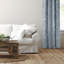 Shellabrate Cornflower Cotton Grommet Top Drapery Panel Set of 2-624304964