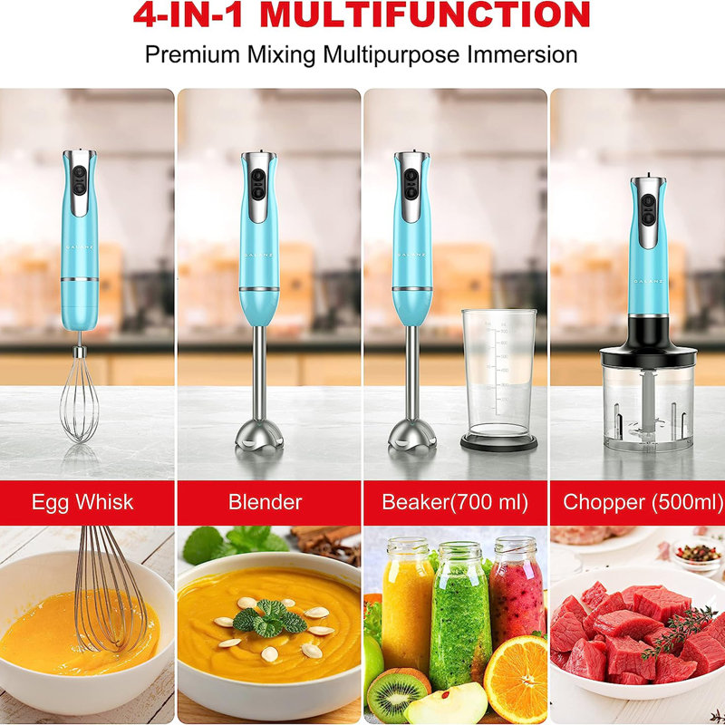 Galanz 2 Speed Hand Immersion Blender, Blue