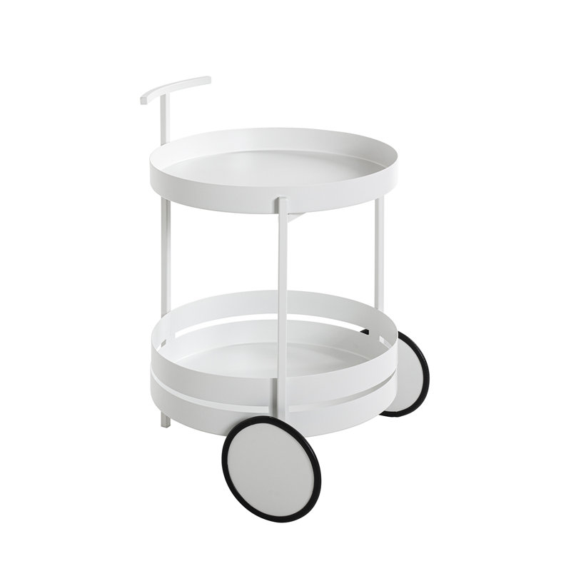 Kees Steel Tubing Bar Cart, White