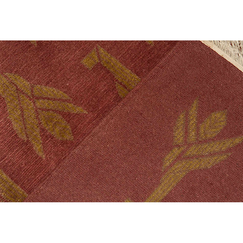Tapis rouge noué à la main de haute qualité