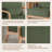 Jyrin Mid Century Upholstered Gray Green Corduroy Solid Wood Accent Chair with an Extra Pillow-1690814844-1690814840-1784596334