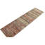 Pasha Wool Striped Area Rug in Beige/Red/Black/Brown
