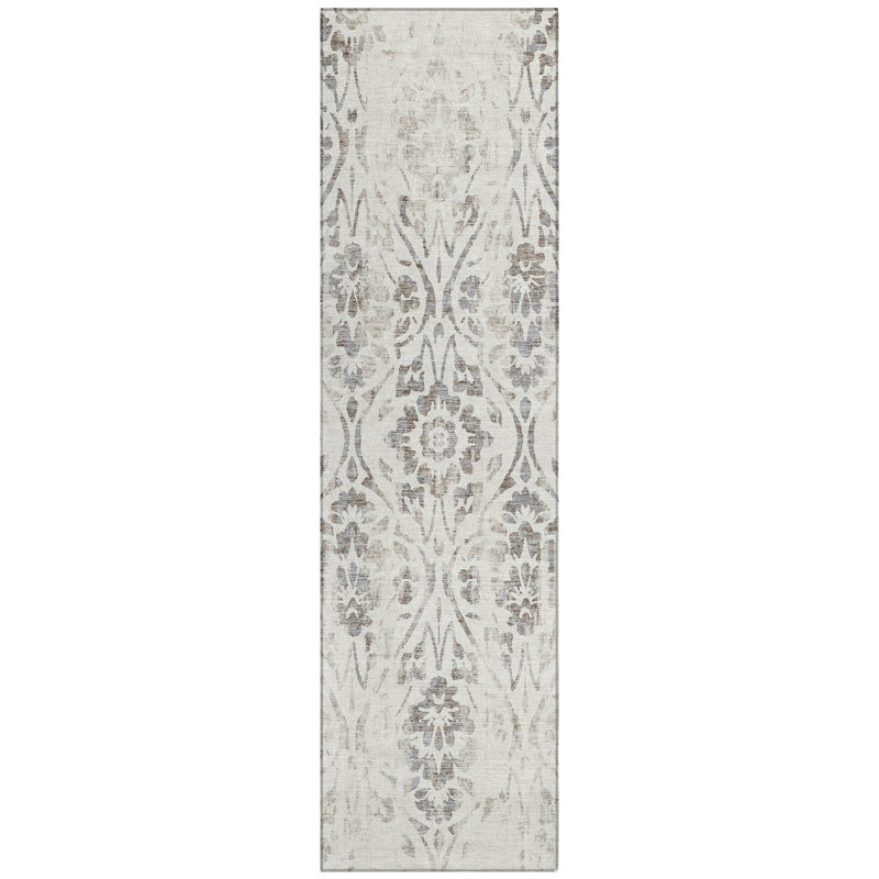Maliana Washable Floral Indoor / Outdoor Rug, Runner 2'3" x 7'6"