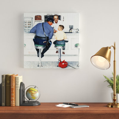 «Runaway» par Norman Rockwell - Photographie sur toile tendue