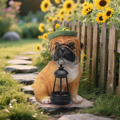 Lumières solaires pour chien, décoration de jardin d'extérieur, décoration de jardin, pendaison de crémaillère