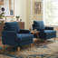Fauteuil Clancy avec pieds en bois massif-111700368