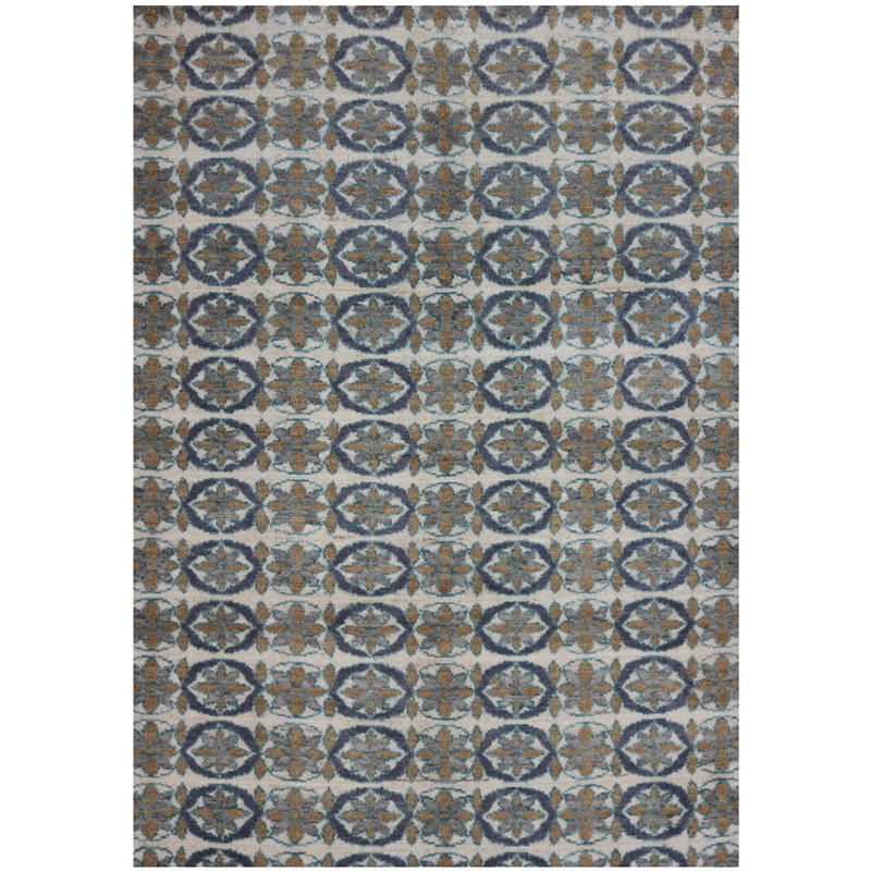 Geometric Hand Knotted 172cm X 248cm Area Rug