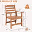 Chaises de salle à manger avec accoudoirs de patio en PEHD 2 pièces-1723806905