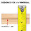 Moulure en T en aluminium anodisé transparent (satiné) de 1-1 / 4 po Outwater, longueur 46 po (paquet de 3)