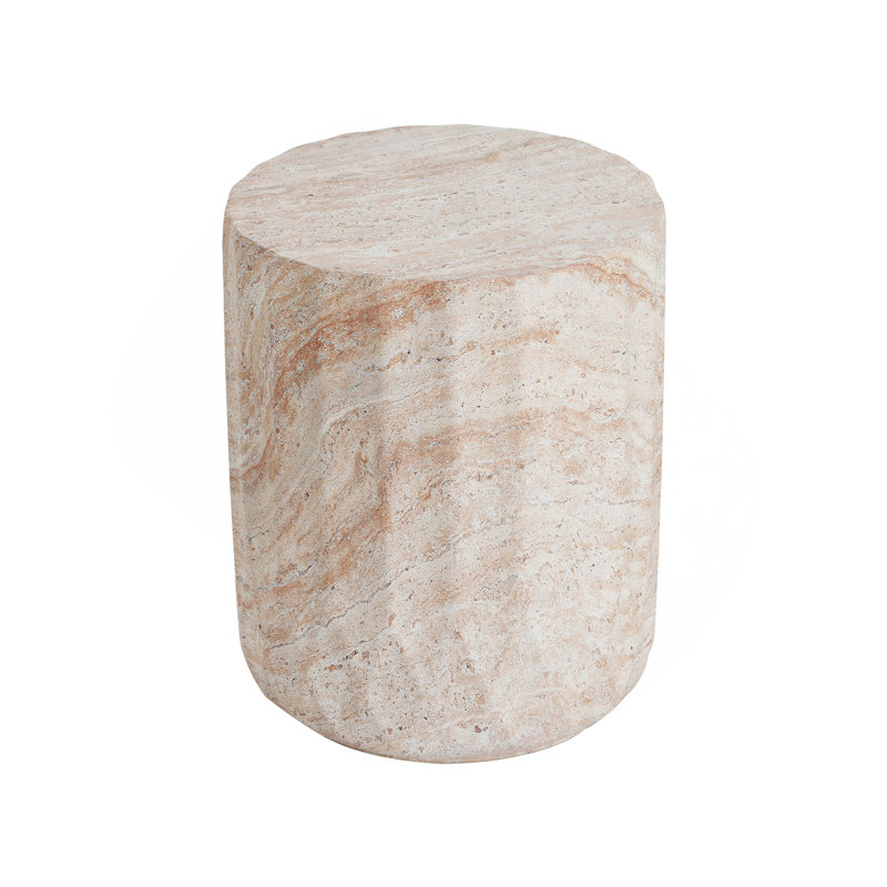 Table d'appoint d'extérieur / d'intérieur en béton léger, table d'appoint