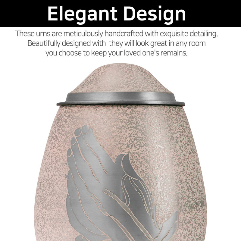 Astoria Grand Cremation Urn for Human Ashes for Adults, Funeral Burial Handcrafted Decorative Urns with Velvet Bag for Easy Preservation and Portability