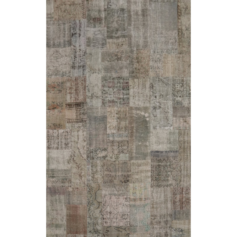 Tapis en laine patiné 7 x 10