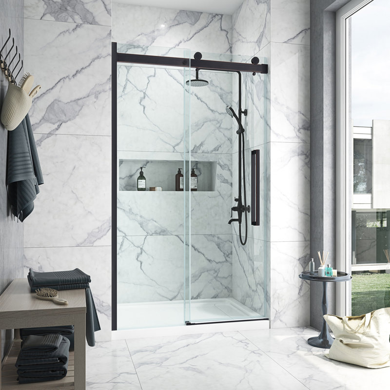 OVE Decors Bel 2-piece rectangular alcove shower set 32“ x 48” x 81” OVE Decors, Bronze huilé