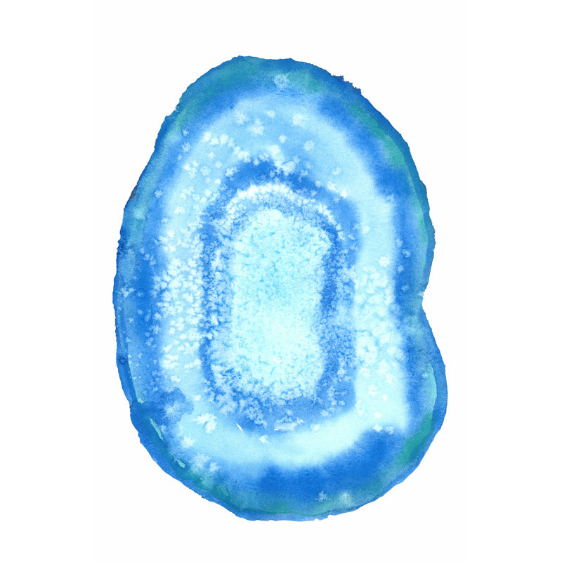 Radiant Geode III by Naomi McCavitt - 1 Piece Wrapped Canvas Wall Art, 30cm H x 20cm W x 3.8cm D