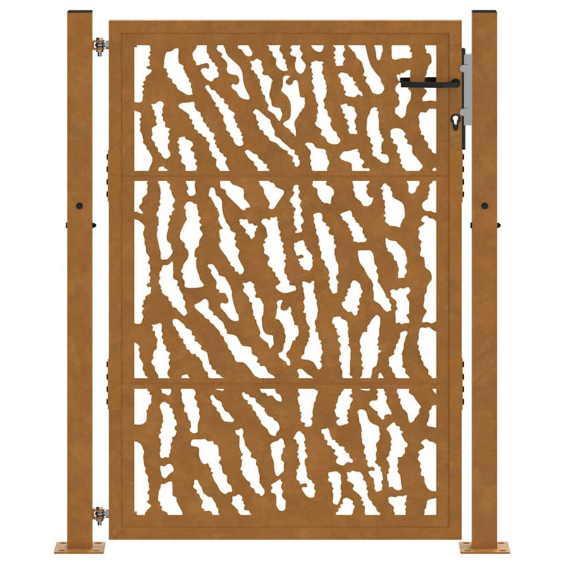 Weathering Steel Gate, Rusty, 105 x 130 cm