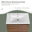 Ensemble de meuble-lavabo 30 po avec lavabo à poser en résine, ensemble d'armoire de salle de bain 2 portes