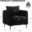 Chaise d'appoint en velours avec coussin et pieds en métal Shalon-114549914