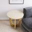 Table basse ronde en bois de chêne-1389961473