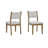 Dafne 5Pc 72" Rectangular Walnut Oak Finish Sled Dining Set-447386366