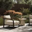 Chaise d'extérieur teinté brun Castilla Boda FSC