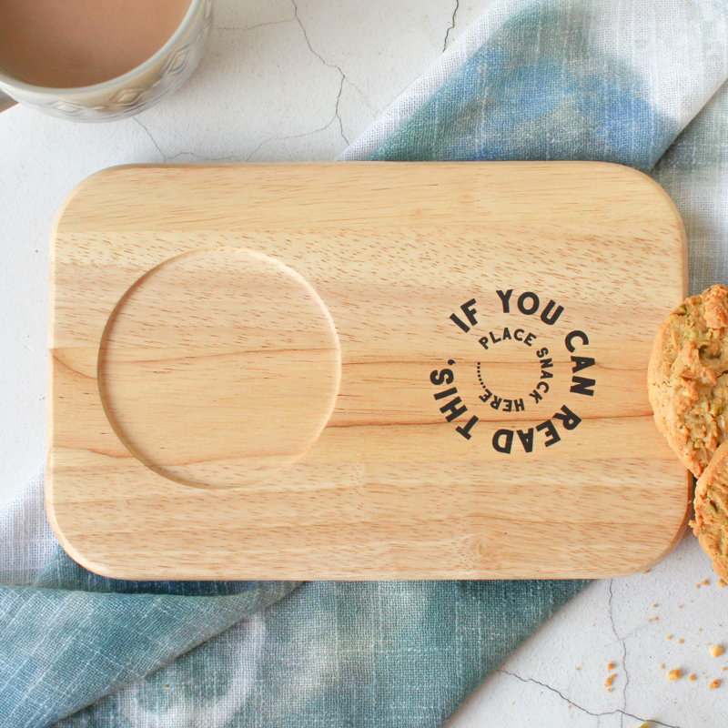 Wood Rectangle 1 Piece Coaster, Yes