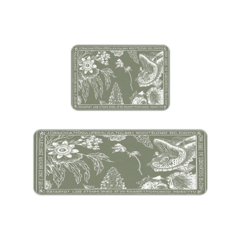 Ensemble de 2 tapis de cuisine Sage Green