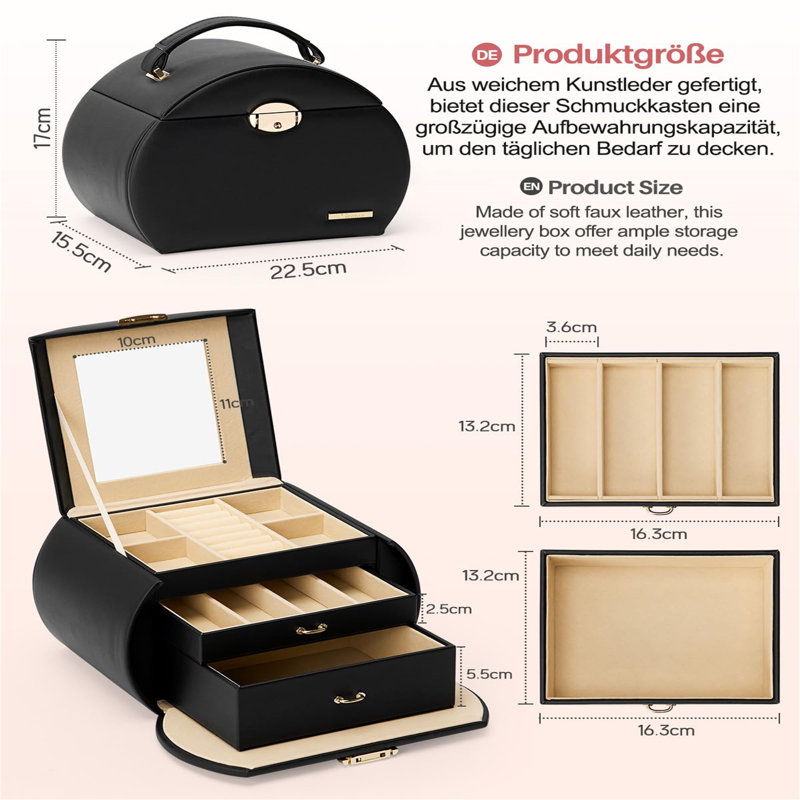 Jewellery Box +, Black