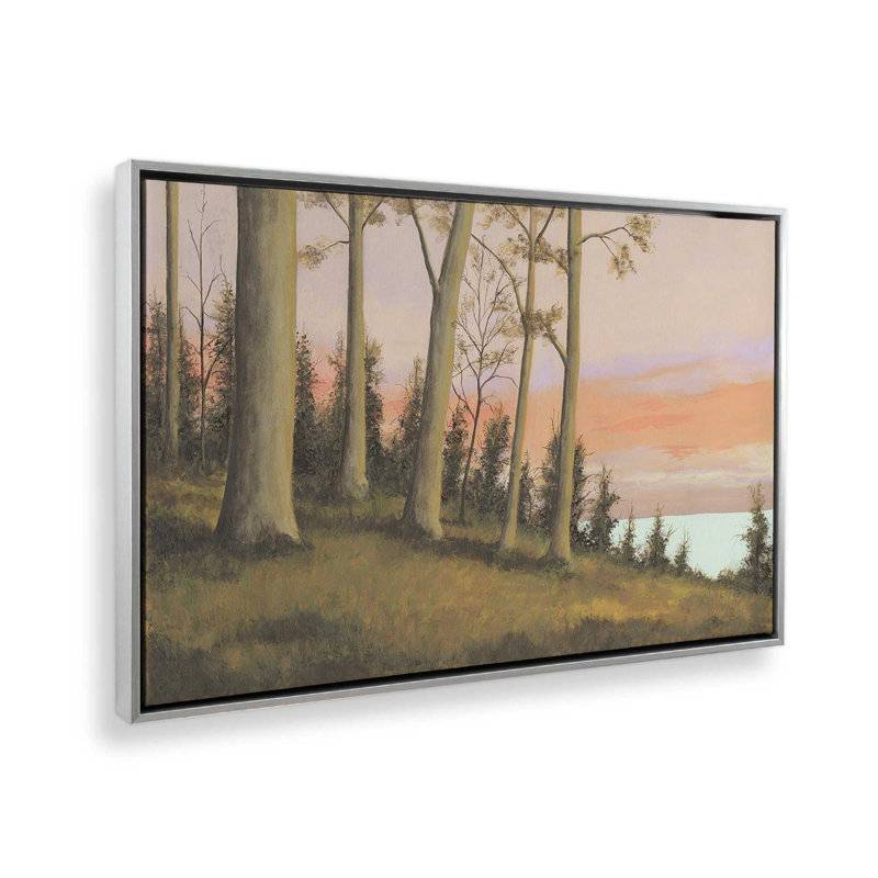 Impression sur toile, "Télécommande Lakeshore II" par Michael Willett, Argent argent, H 12 po x l 16 po