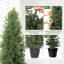Topiaire en cèdre artificiel de 4 pi de hauteur, faux cèdres, plante en faux cyprès, plantes artificielles pour décoration de porche, ensemble de 2