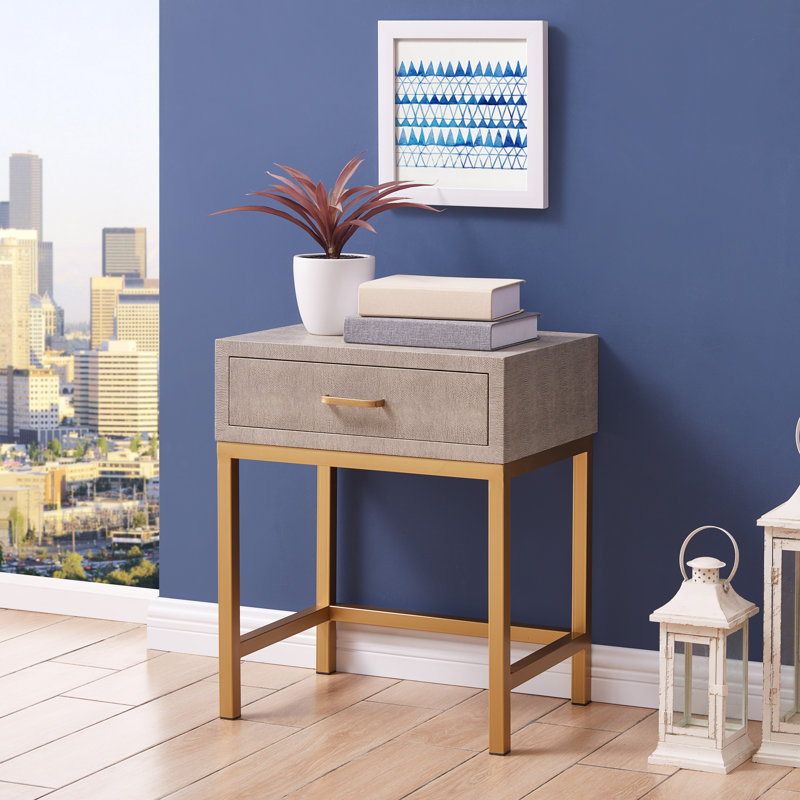 Edgardo End Table with Storage