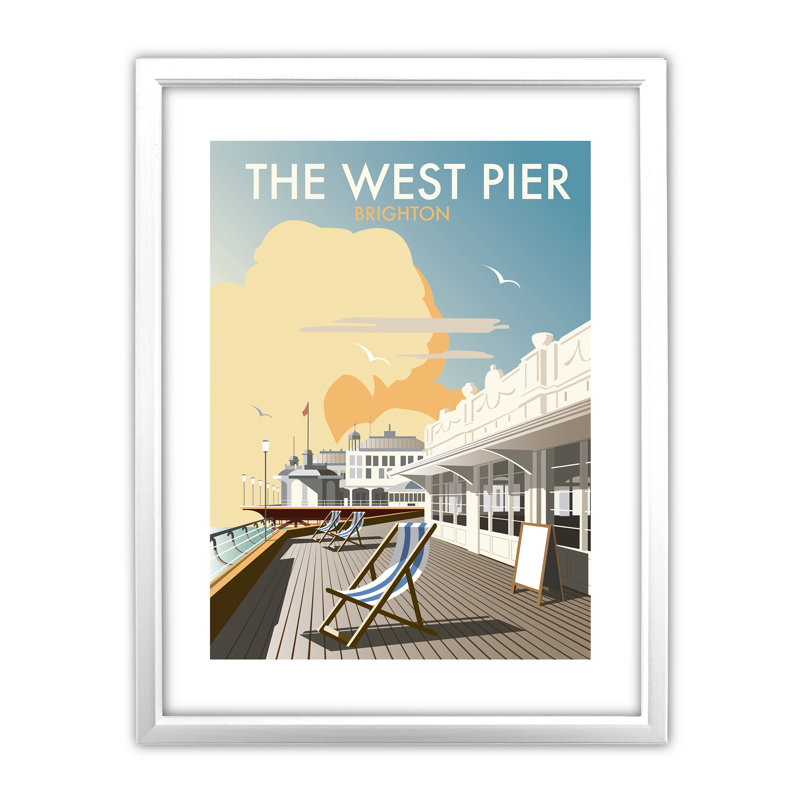 Dave Thompson - Single Picture Frame Print on Canvas, White